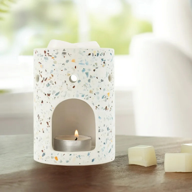 Mainstays Tealight Ceramic Warmer, Multi-Colored Terrazzo, 1 Pc | Walmart (US)