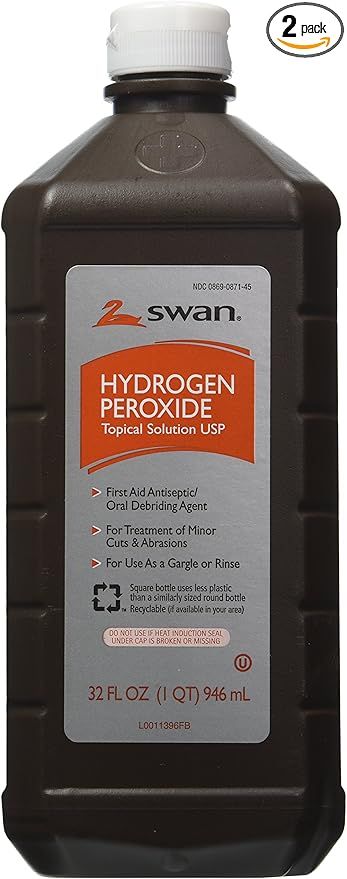 Swan Hydrogen Peroxide Topical 32 Ounces Pack of 2 | Amazon (US)