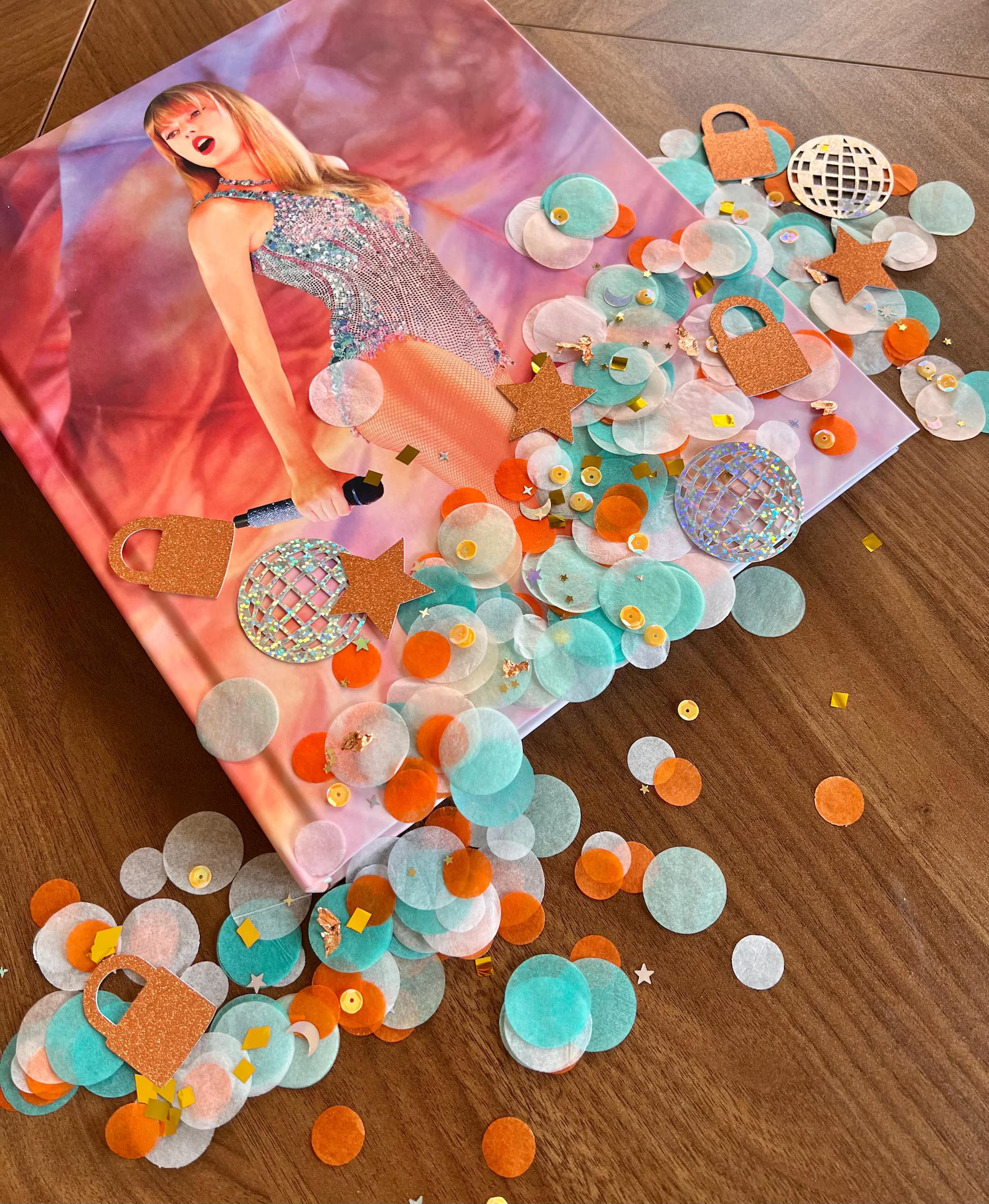 New Eras Birthday Confetti: Orange, Teal, Disco Ball Party Decor Life of a Birthday Girl - Etsy | Etsy (US)