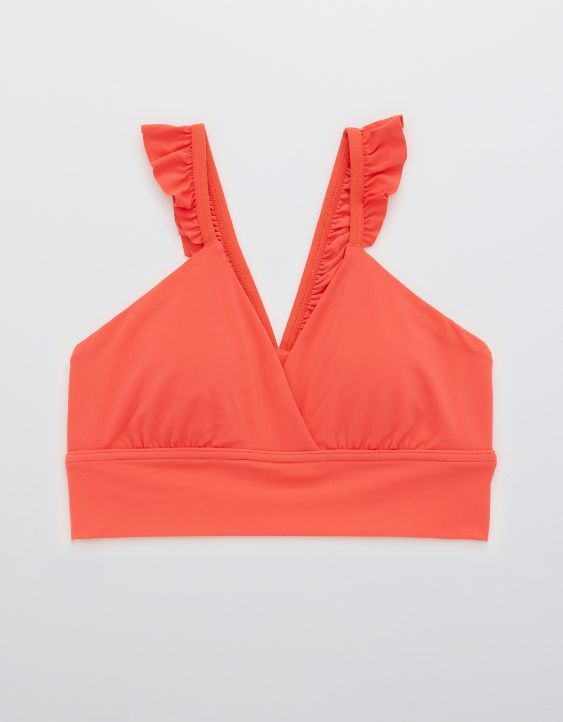 OFFLINE By Aerie Real Me Xtra Ruffle Sports Bra | American Eagle Outfitters (US & CA)