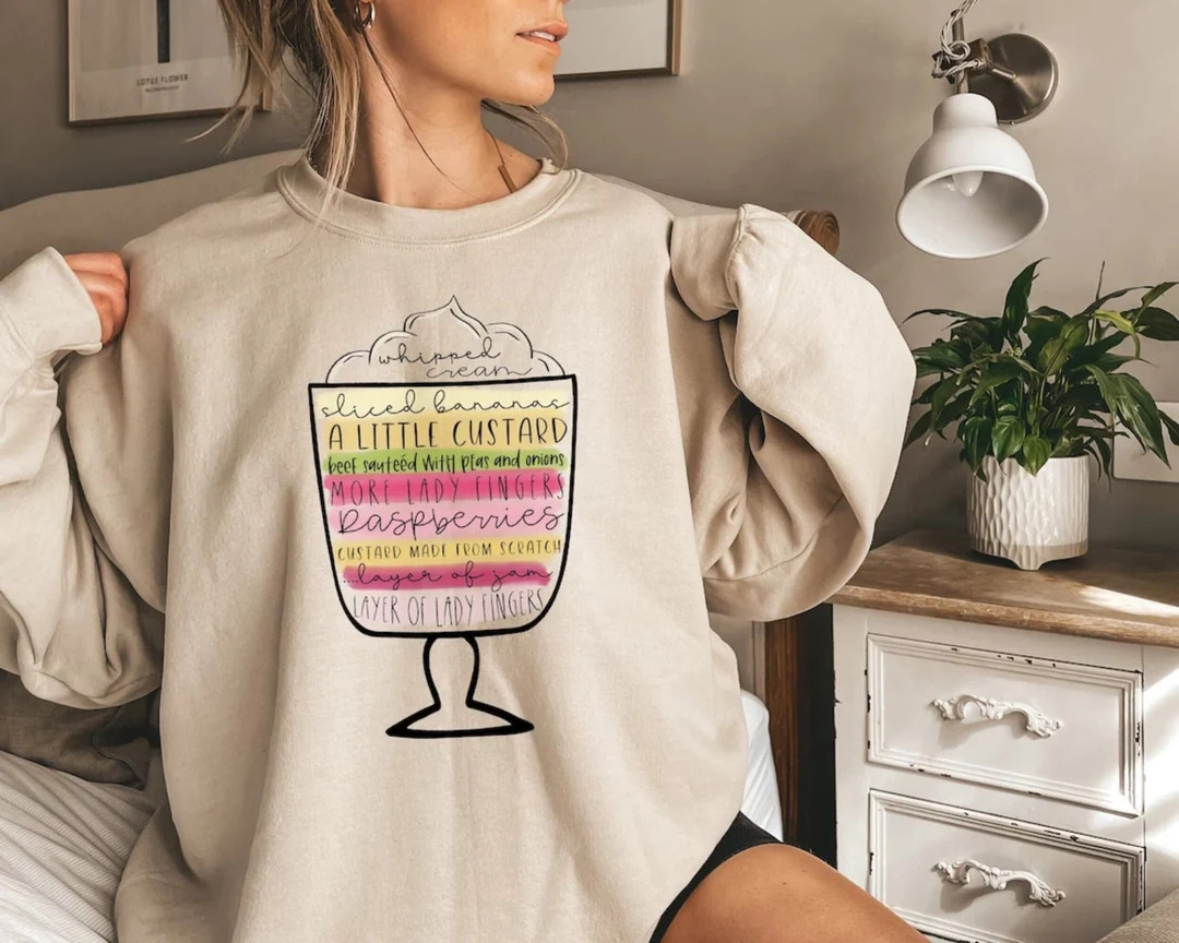 Friends English Trifle Sweatshirt, Friends Thanksgiving Shirt, Rachel's Trifle Shirt, Friendsgivi... | Etsy (US)