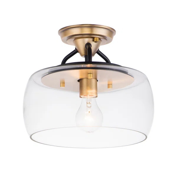 1 - Light 11" Semi Flush Mount | Wayfair North America