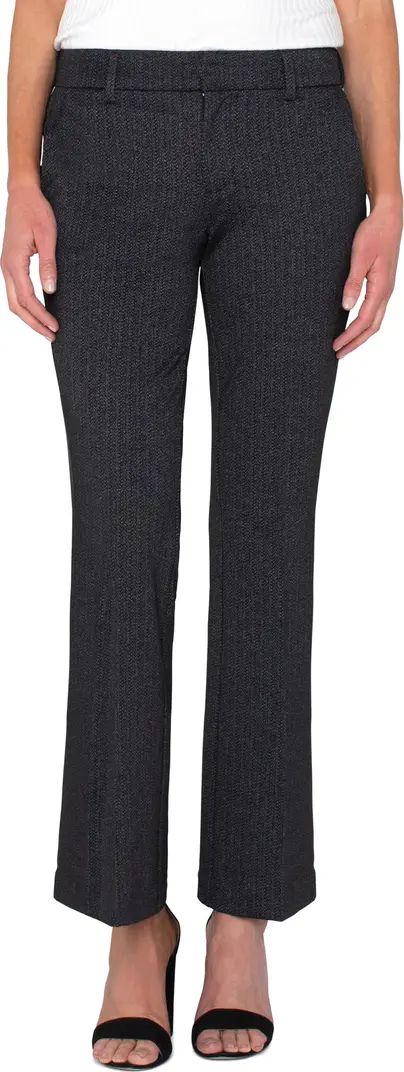 Liverpool Los Angeles Kelsey Herringbone Flare Ponte Trousers | Nordstrom | Nordstrom