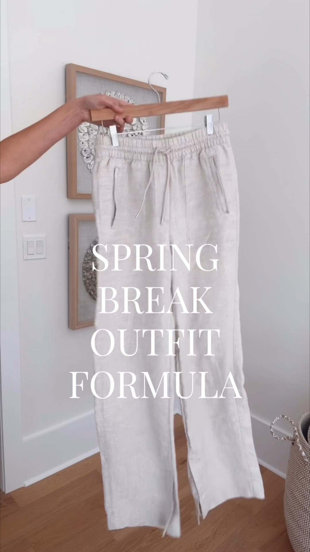 Vacation outfit formula. I am 5’11” wearing xs tall in the linen pants and small in the fitted tee. Sandals true to size.  

#LTKTravel #LTKTall #LTKSaleAlert