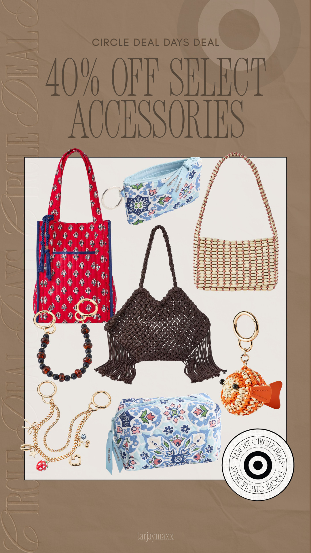 40% off select accessories TODAY ONLY!! From woven bags and cute pouches to keychains, wristlets, and summer-ready accessories, there are so many fun finds included in Circle Deal Days. The perfect little refresh for vacations, everyday outfits, and gifting 🤍

wedding guest dress summer, fathers day gift guide, summer outfits, summer dresses, country concert outfits, fathers day gifts, date night outfits, travel outfits, concert outfits, business casual workwear, accessories, summer accessories, woven bags, vacation style, target style, circle deal days, affordable fashion 

 #LTKgrwm #LTKootd #LTKWorkwear