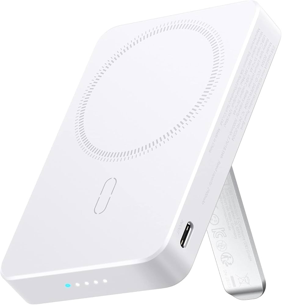 ESR MagSafe Battery Pack (HaloLock), 5,000mAh MagSafe Power Bank with USB-C Cable, Mini Kickstand... | Amazon (US)