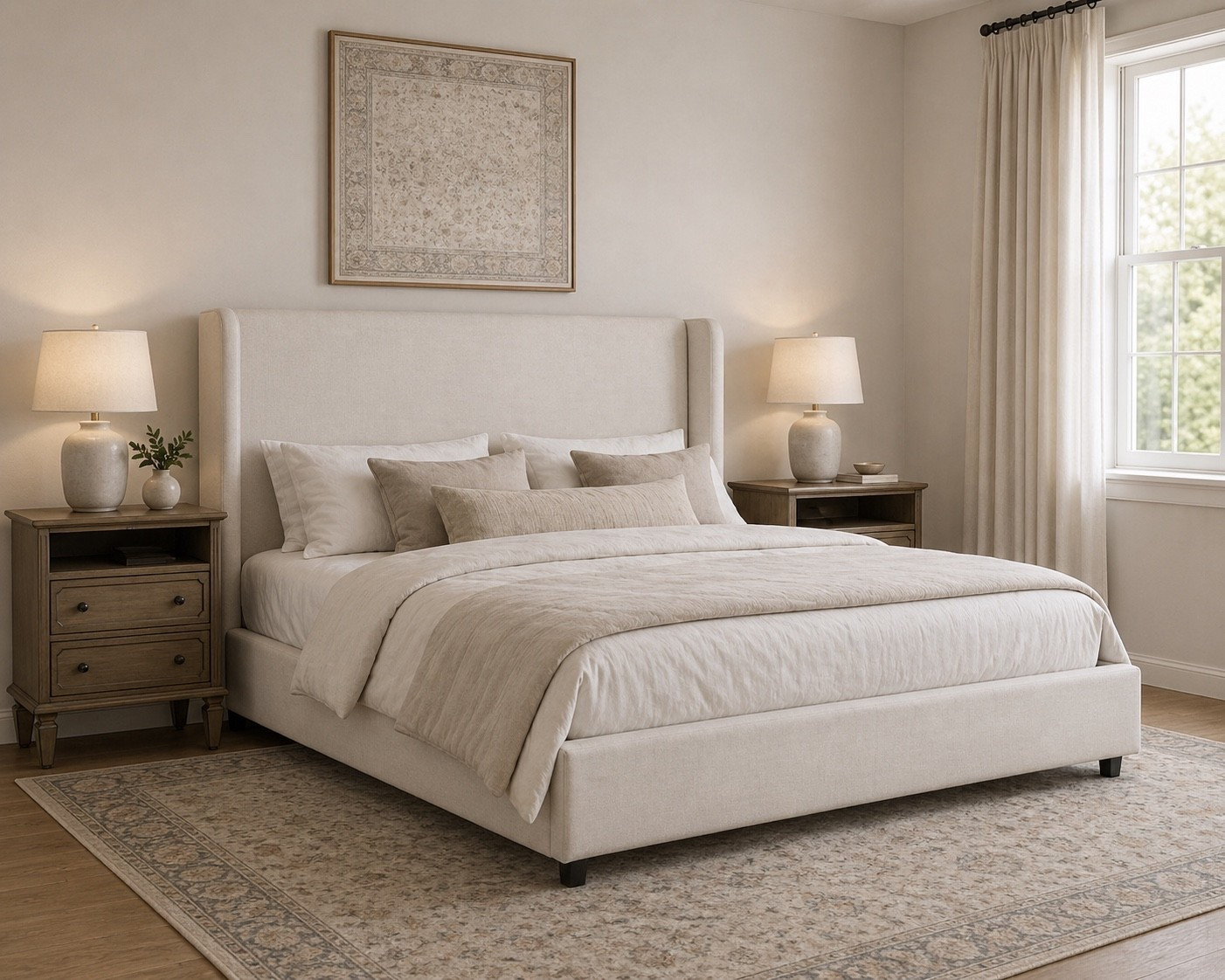 *image created by AI - item appearances may vary in person slightly* 

Bed, area rug, nightstand all on sale for way day!! These are so good!

Bed, upholstered bed, area rug, neutral rug, nightstand, bedroom

#LTKHome #LTKSaleAlert