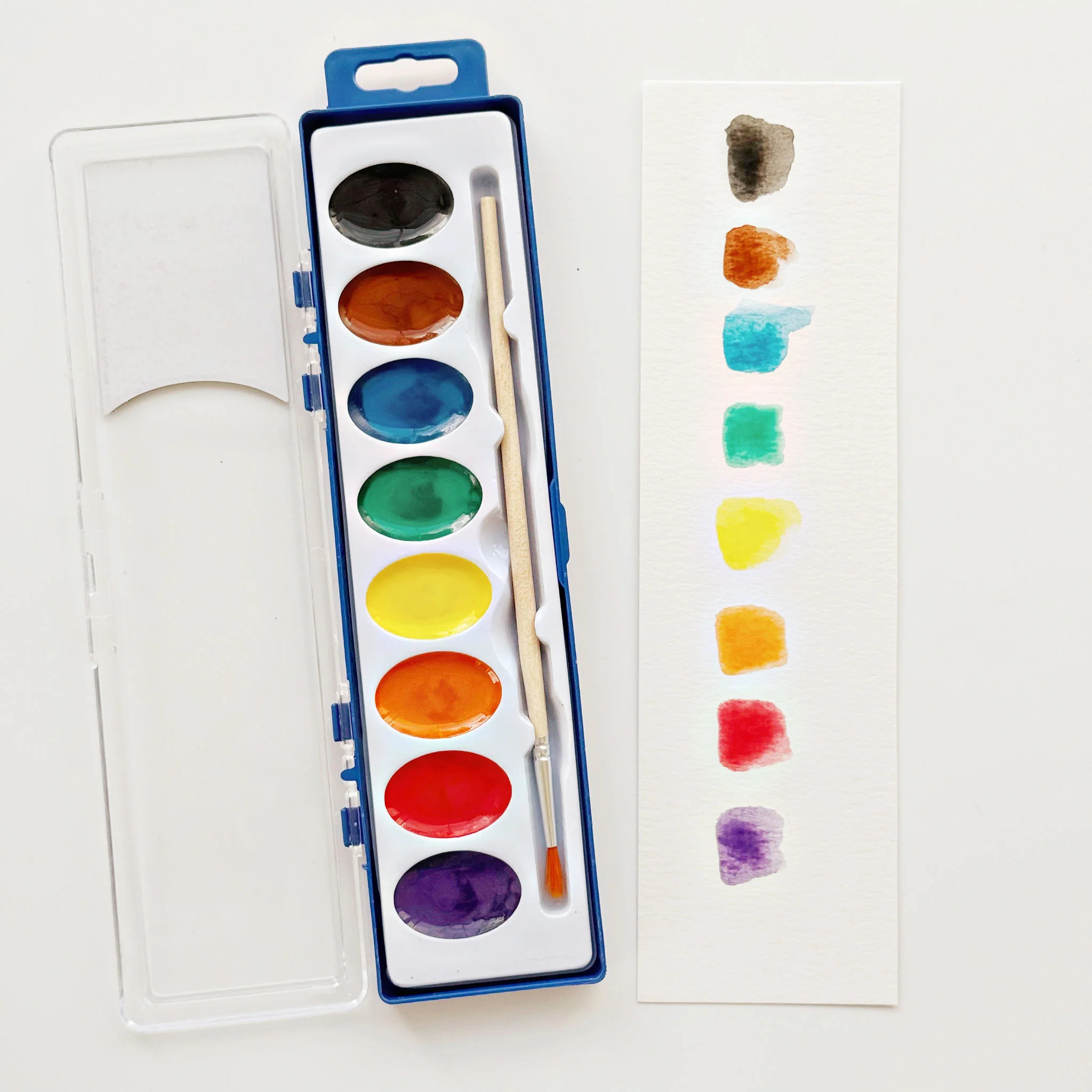 starter watercolor paint set 8 colors | Emily Lex Studio