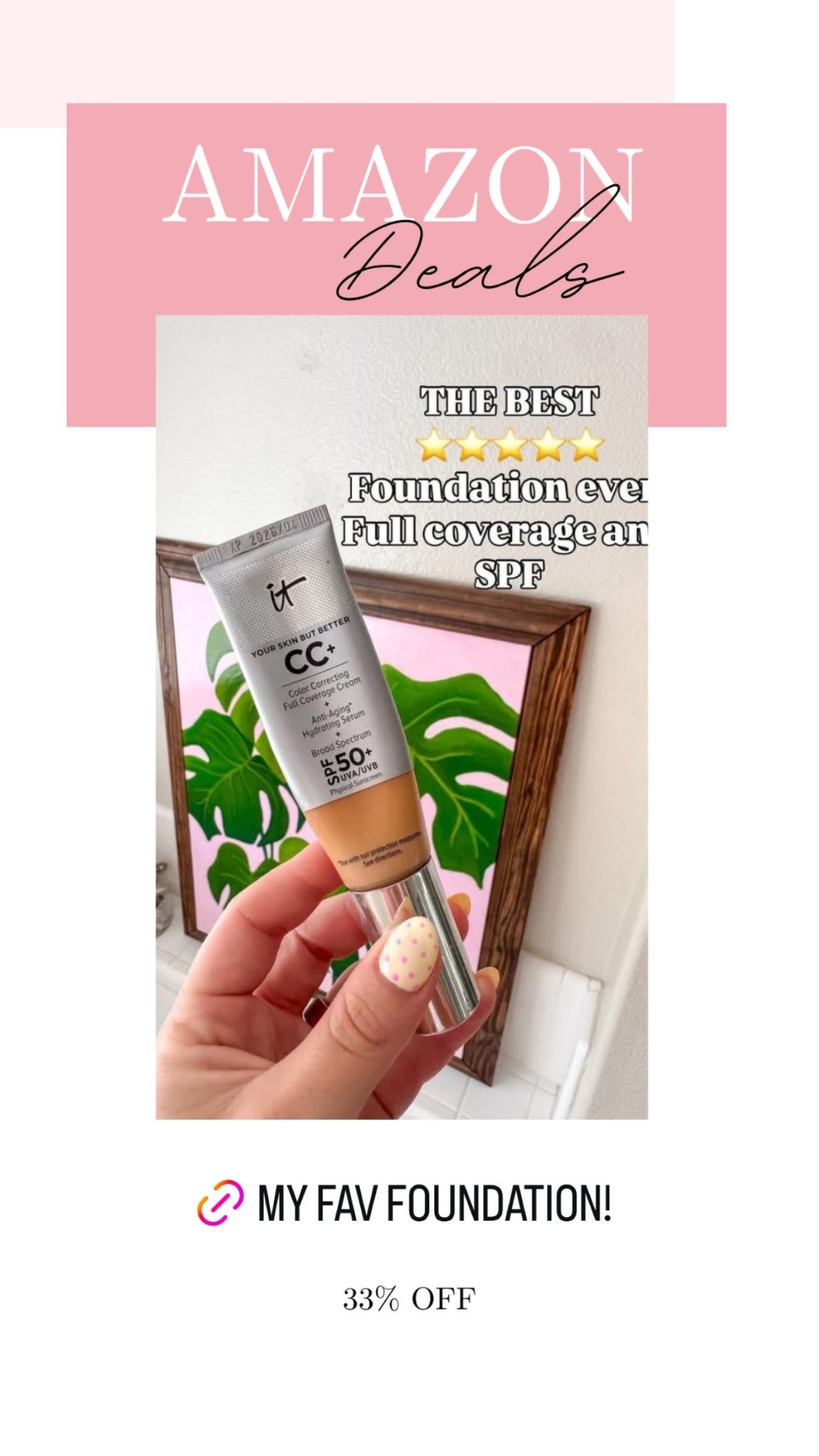 Still 20% off today on my favorite foundation! ￼

#LTKBeauty