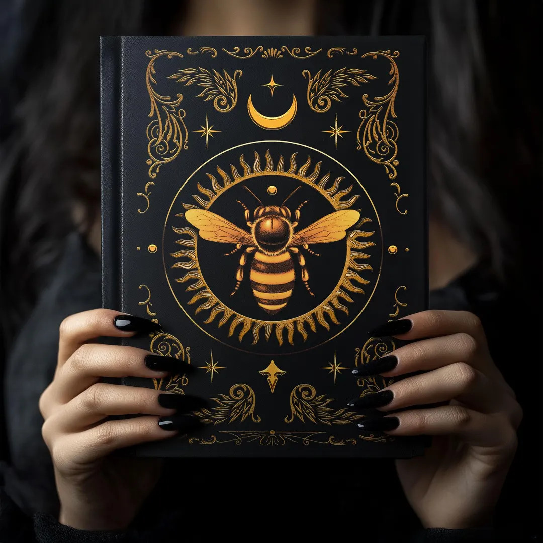 Gold Honey Bee Gothic Journal: Dark Academia Book of Shadows - Etsy | Etsy (US)