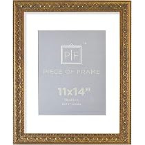 Golden State Art, 11x14 Ornate Finish Photo Frame, with White Mat for 8x10 Picture & Real Glass, Color: Bronze | Amazon (US)