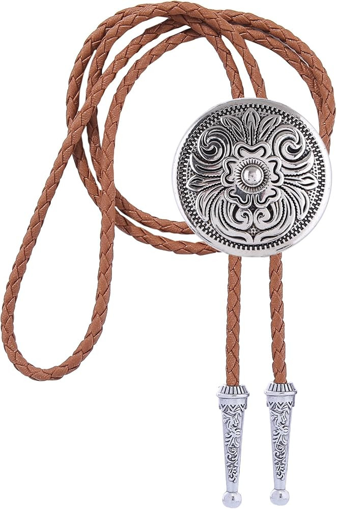 GelConnie Floral Bolo Tie for Men Womens Bolo Tie Necklace Native American Black Men's Bolo Ties ... | Amazon (US)