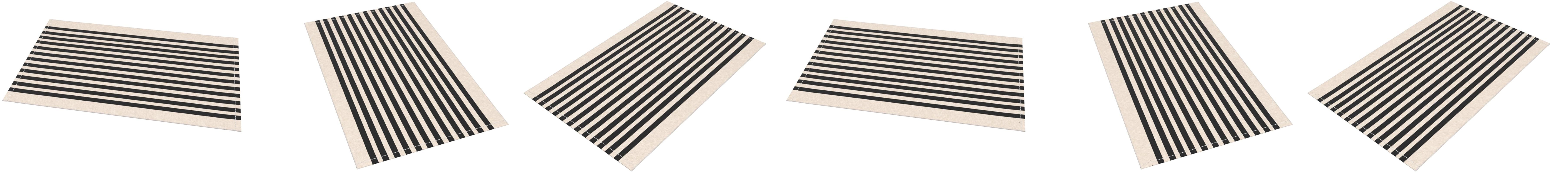 Collive Door Mat Black and White Striped Rug 27.5" x 43.3",Front Porch Rug,Reversible Washable Fr... | Amazon (US)