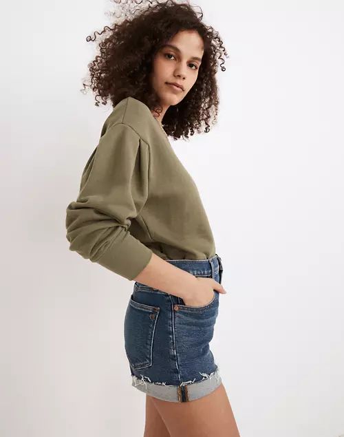 High-Rise Denim Shorts in Auckland Wash | Madewell