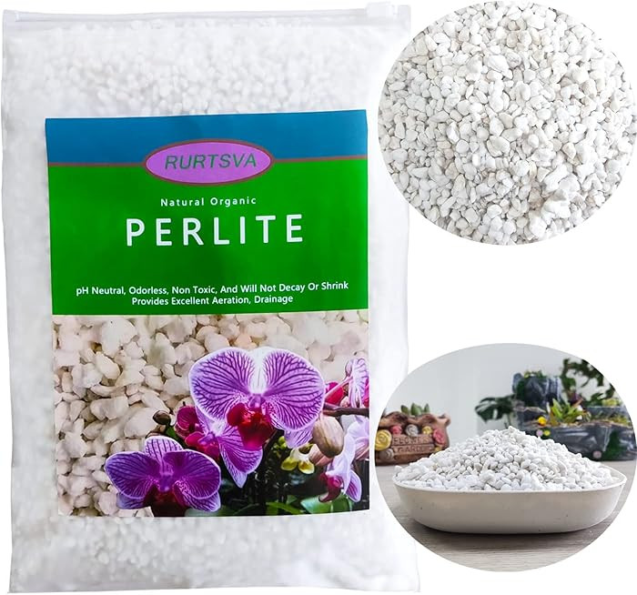 Natural Organic Perlite 5QT for Plants Potting Mix Indoor Outdoor Garden Soil Amendment for Enhan... | Amazon (US)