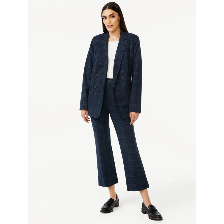 Free Assembly Women's Slim Double Breasted Blazer | Walmart (US)