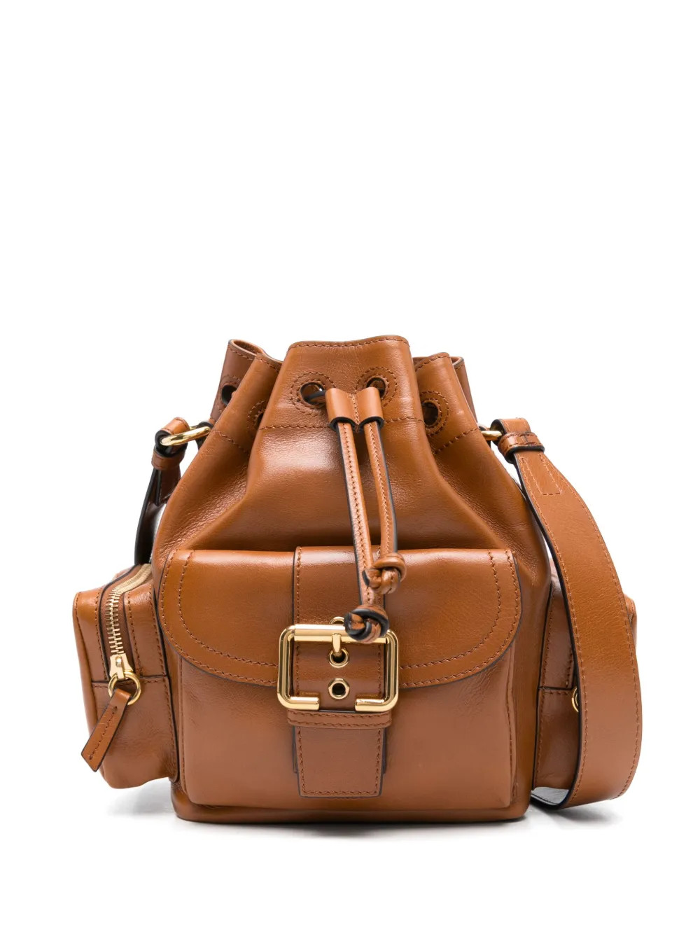 Chloé Camera Bucket Bag | Brown | FARFETCH BR | Farfetch (BR)