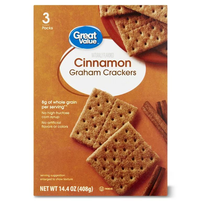 Great Value Cinnamon Graham Crackers, 14.4 oz | Walmart (US)