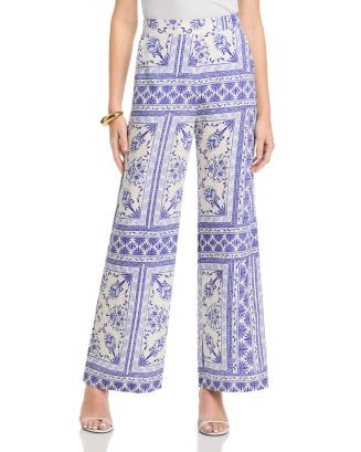 Floral Border Wide Leg Pants - Exclusive | Bloomingdale's (AU)