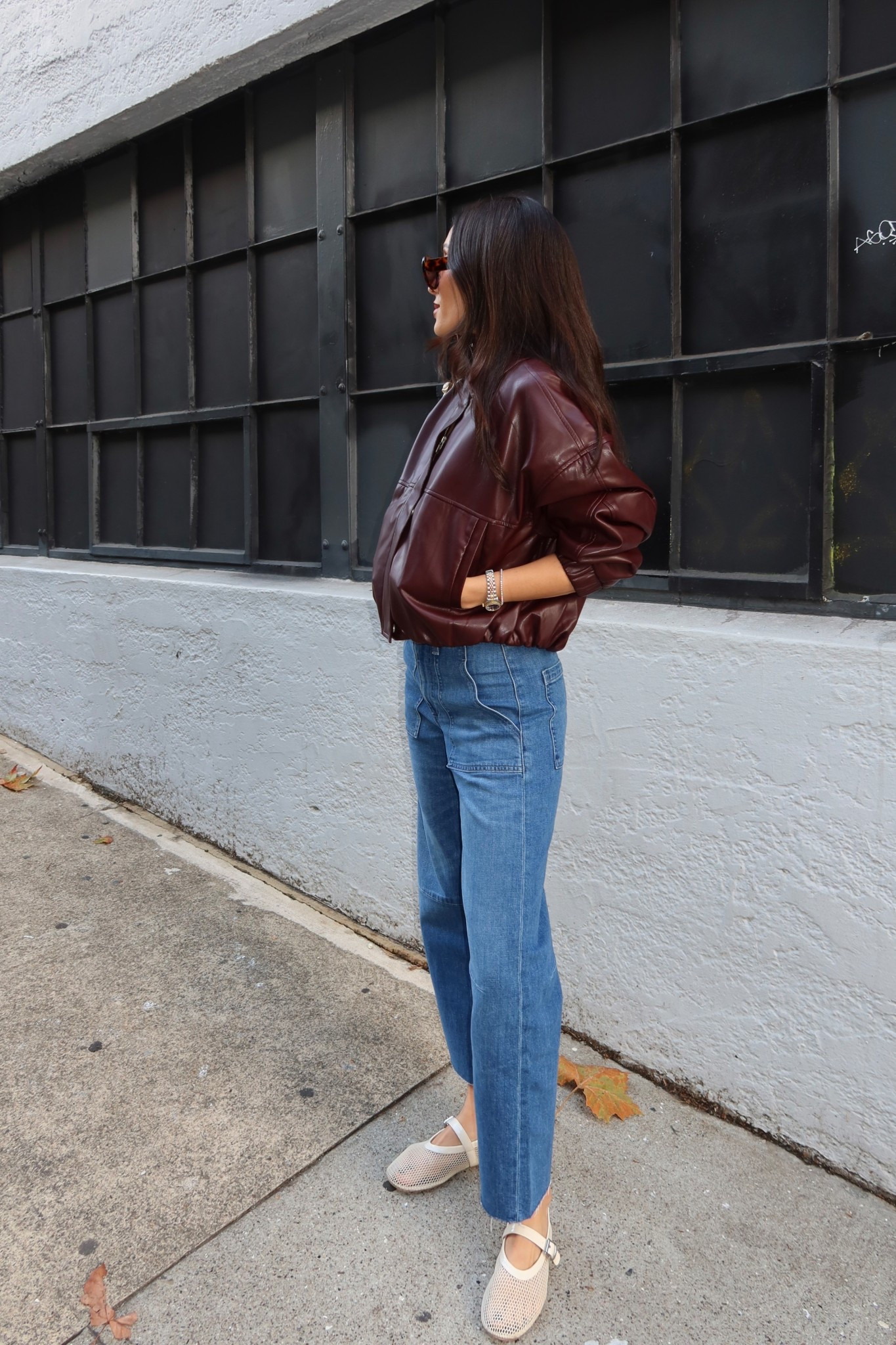 Wearing XS in the jacket and 23 in the jeans

#LTKootd #LTKSaleAlert #LTKCyberWeek