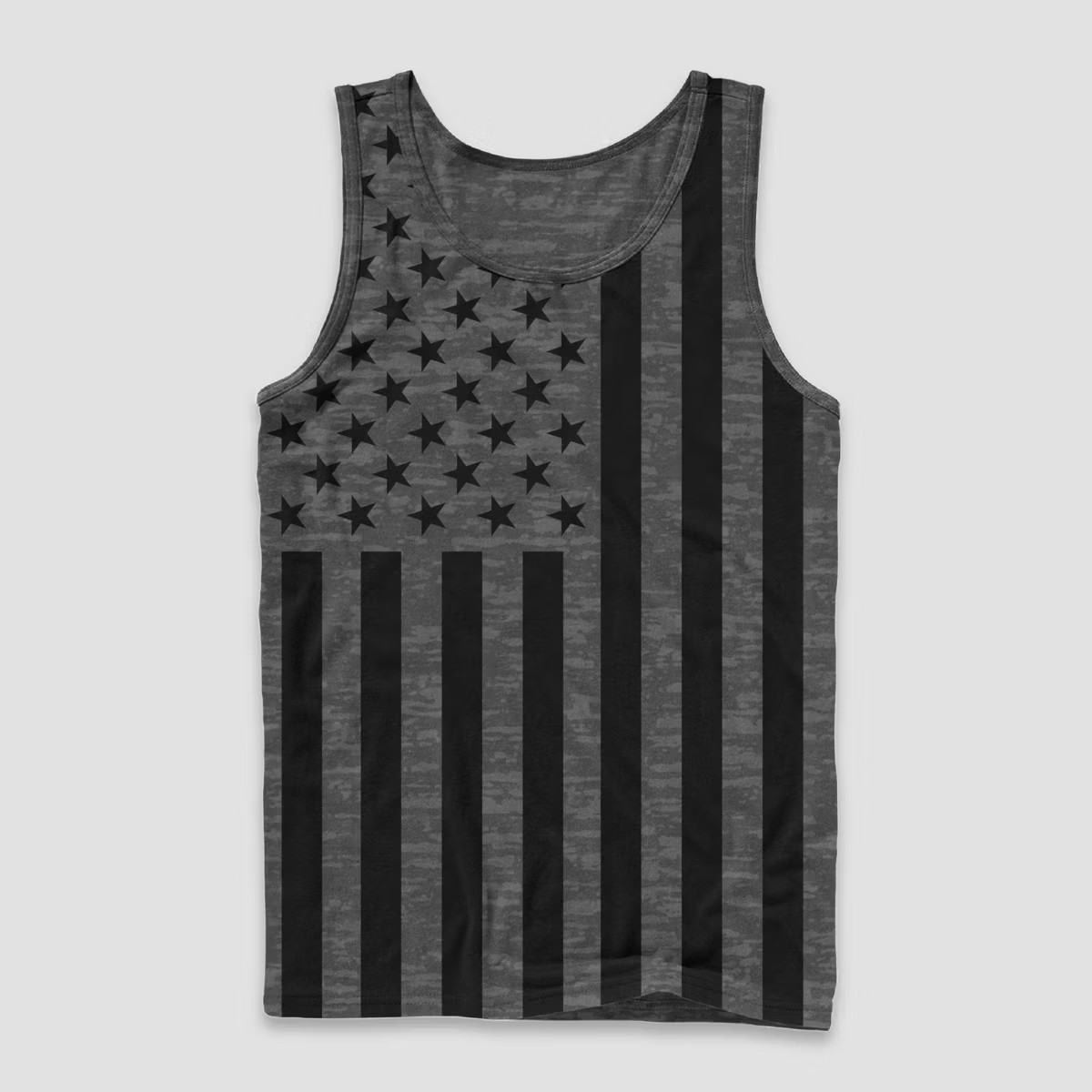 Men's USA Vertical Flag Tank Top - Charcoal Gray | Target