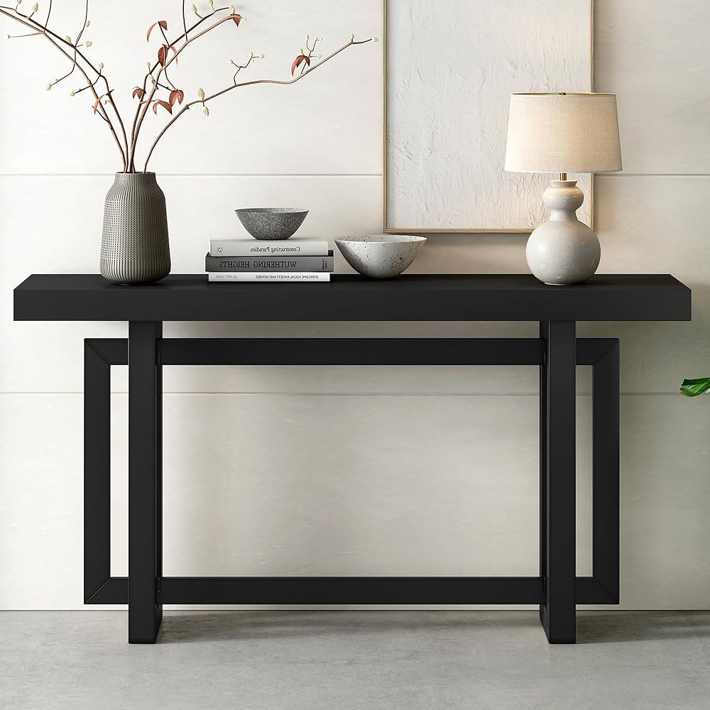 Amposei Contemporary Minimalist Console Table 59-Inch Extra Long Accent Sofa Entry Table with Thi... | Amazon (US)
