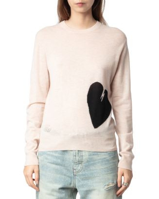 Zadig & Voltaire Pravis Cashmere Heart Sweater  | Bloomingdale's Women | Bloomingdale's (US)