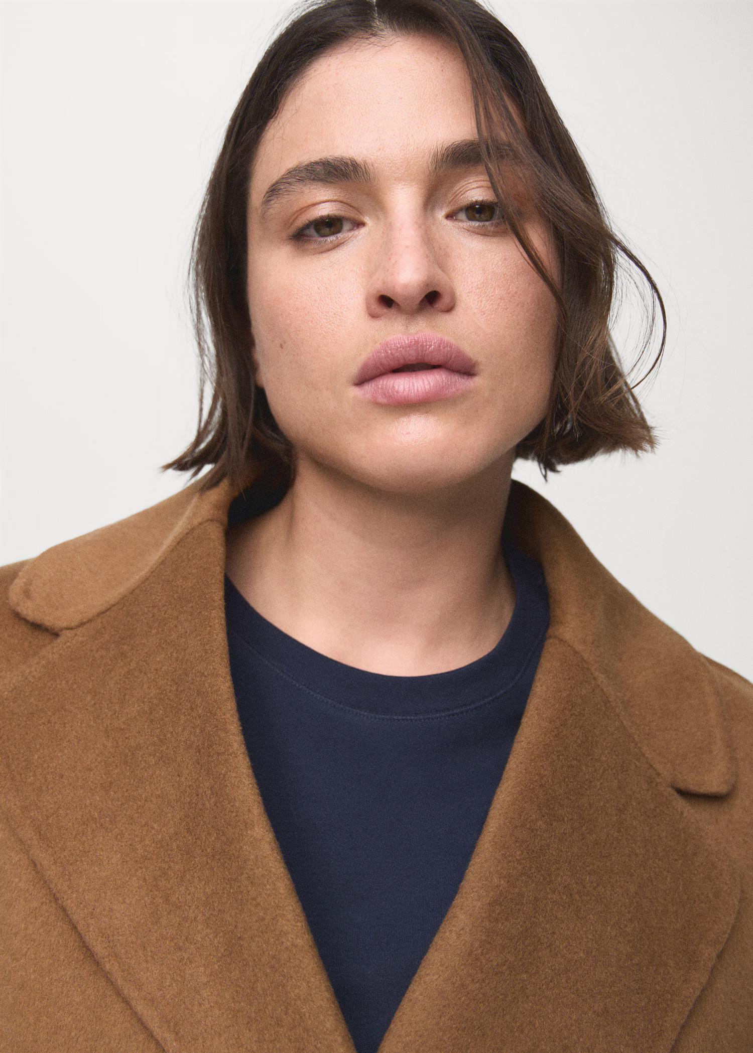 Wool coat with handmade belt - Women | MANGO USA | Mango (US/MX/AU)