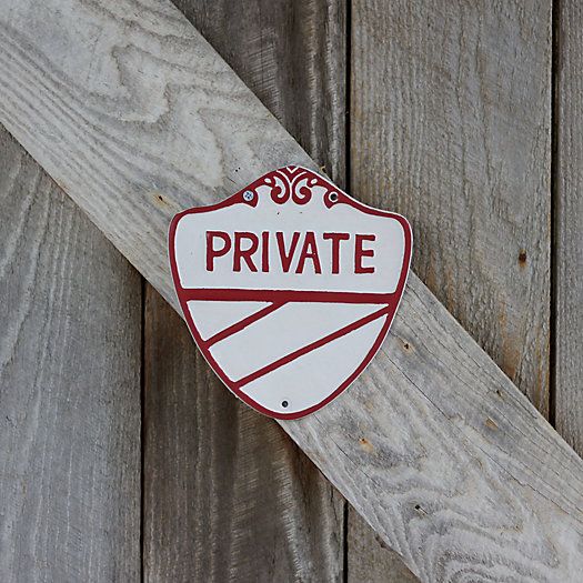 Private Sign | Terrain