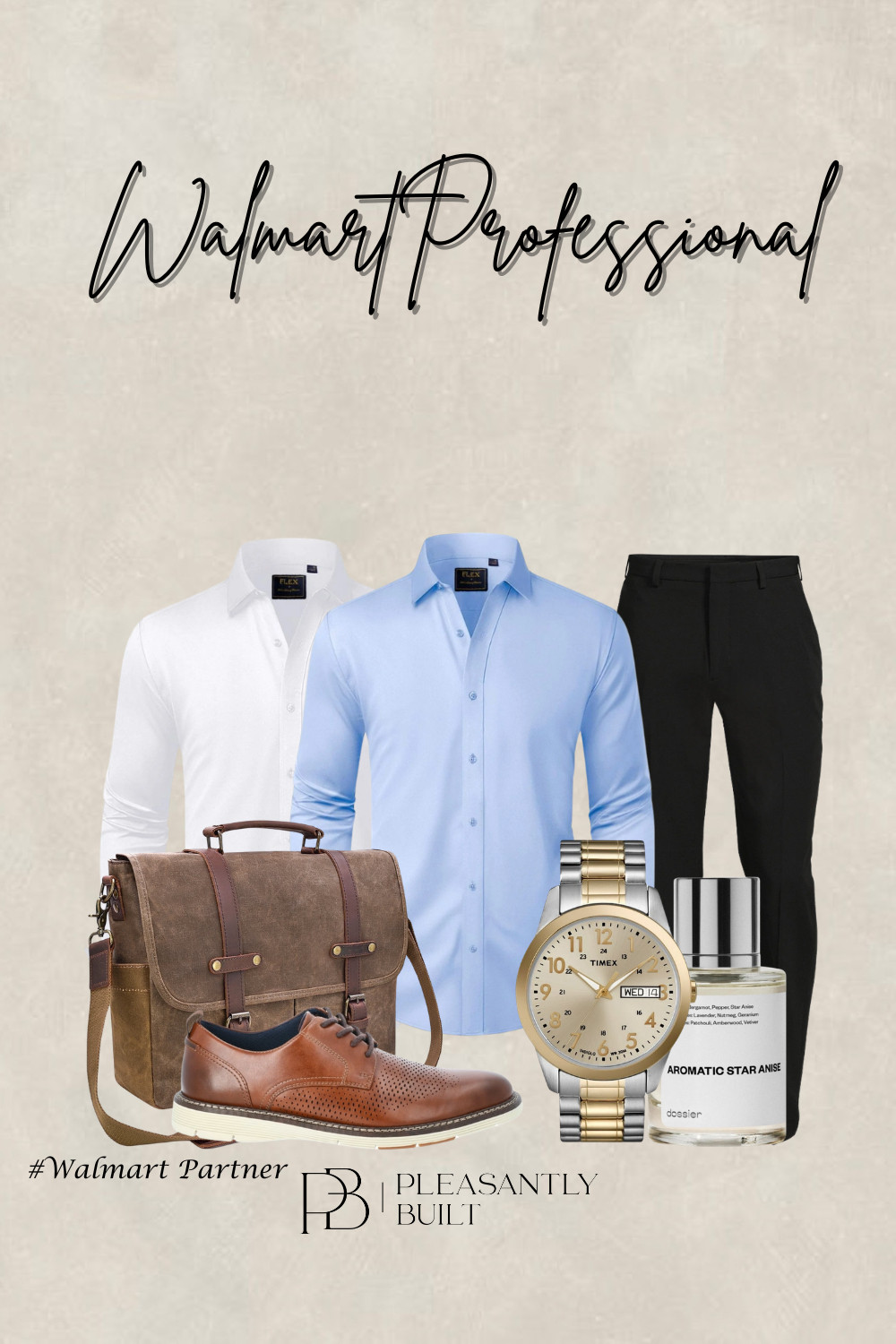 Polished, professional, and budget-friendly 👌 Sharing the best men’s business essentials from Walmart — crisp dress shirts, tailored pants, classic leather belts, sharp oxfords, sleek watches, and structured messenger bags. Everything you need to build a confident, put-together look for the office, meetings, or interviews without overspending.

#LTKMens #LTKWorkwear #LTKUnder100 #WalmartFashion #WalmartFinds #MensStyle #BusinessAttire #ProfessionalStyle #OfficeOutfit #MensWear #SmartStyle #AffordableFashion #MensAccessories #WorkReady #ClassicMenswear #StyleOnABudget #CareerStyle #MensWardrobe #ShopMyLook #PolishedLook 

 #LTKOver40 #LTKWorkwear #LTKMens