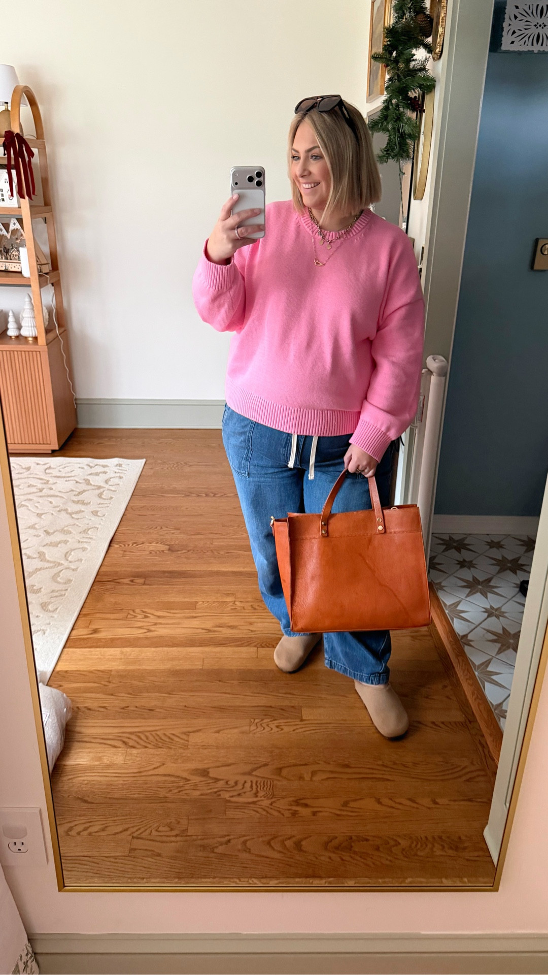 All of our outfits on major sale🎉🩷  I’m wearing the xxl long in the sweater and XXL in the jeans!

#LTKSaleAlert #LTKFindsUnder50 #LTKmomlife