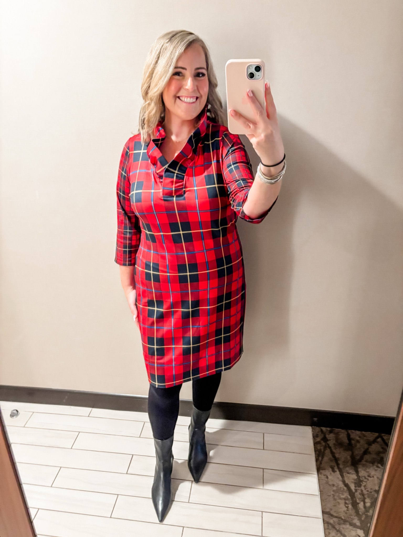Received SO many compliments on this holiday dress! I bought it two years ago and couldn’t find the red - but sharing the same dress in a different color! I highly recommend you size up! (I am wearing an XL!) 🎄♥️

#LTKMidsize #LTKHoliday #LTKSeasonal