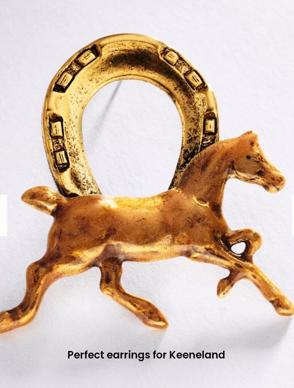 Fall meet will be here before we know it. These cutie earrings from anthro are perfect. Keeneland Kentucky