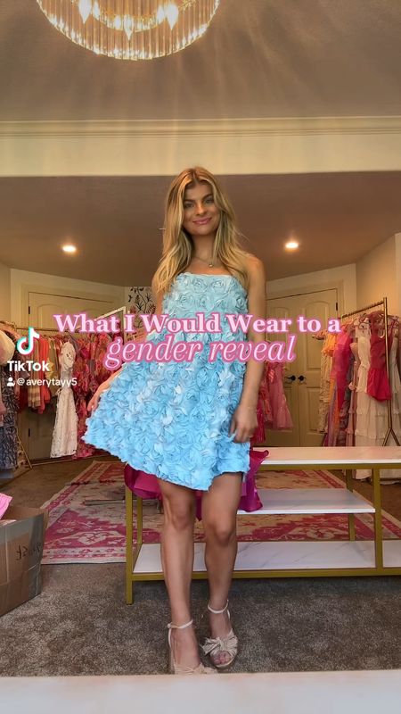 Gender Reveal outfit inspo #gendereveal #pinkdresses #bluedresses 

#LTKparties #LTKstyletip