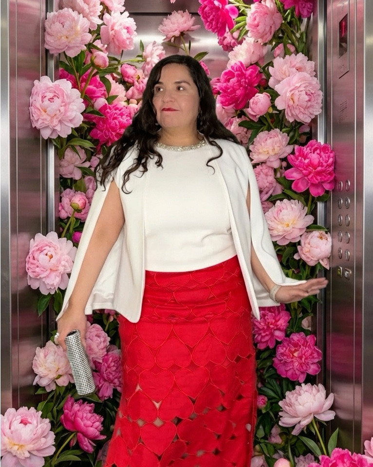 Valentine’s Day outfit ideas, from statement to playful to bold monochrome.
‌
Look 1
The Farm Rio heart cutout skirt is the star here. It’s available at @Anthropologie and it’s one of those pieces that does all the work for you. I paired it with a simple white top and a cape to let the details stand out. If you want a romantic but elevated date night look, this skirt is it.
‌
Look 2
The Farm Rio heart peplum top styled with my heart jeans from @Anthropologie. Both are exact matches. This is more playful and perfect for a casual Valentine’s dinner or Galentine’s plans. The peplum gives shape, and the jeans keep it fun without feeling overdone.
‌
Look 3
Hot pink from head to toe. The exact sweater isn’t available, but I linked very similar fuchsia knits from @J.Crew so you can recreate the vibe. This is for when you want bold, confident, and unapologetically festive without defaulting to red.
‌
Look 4
My pink @KateSpade coat, currently on sale, styled with an orange top from @Anthropologie and the same heart jeans. I love the unexpected pink and orange combination for Valentine’s Day. It feels fresh but still on theme.
‌
All linked here so you can recreate the look depending on how dressed up you want to be.

#LTKValentine #LTKootd #LTKOver40