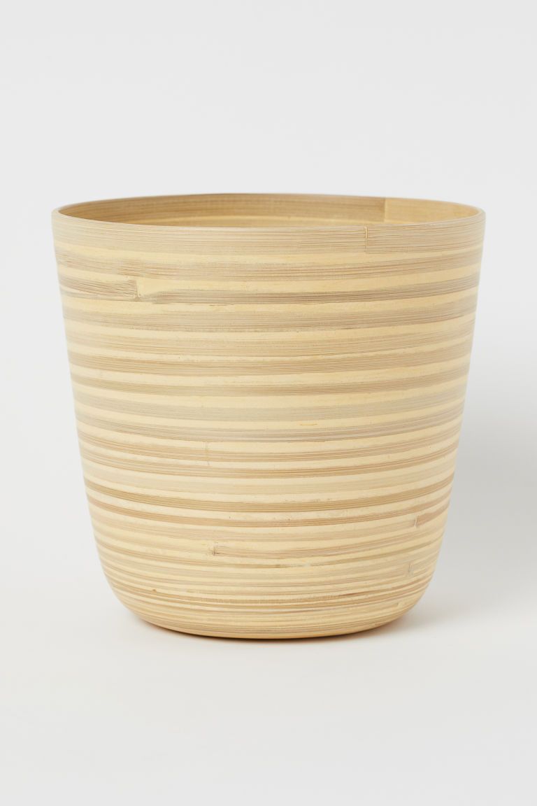 H & M - Large Bamboo Plant Pot - Beige | H&M (US)