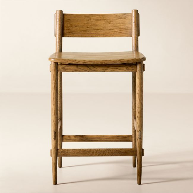 Merritt Oak Counter Stool | CB2