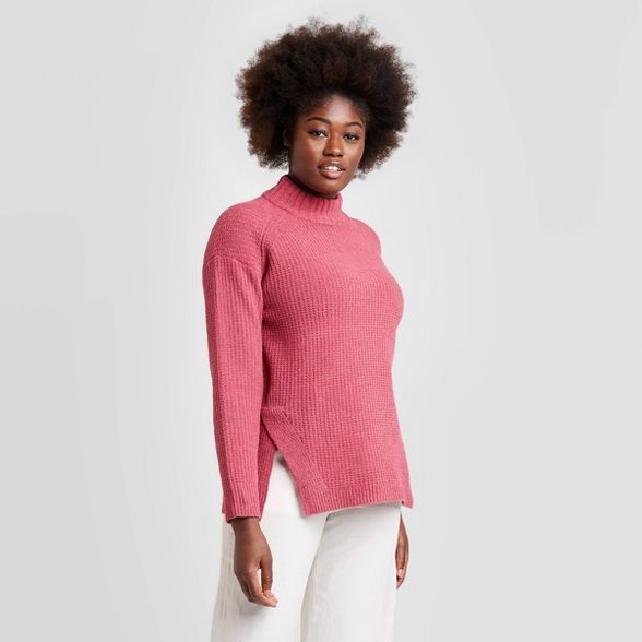 Women's Mock Turtleneck Tunic Pullover Sweater - A New Day™ | Target