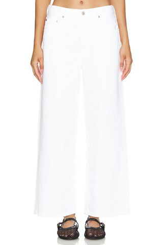 Citizens of Humanity Pina Low Rise Baggy Crop in Chalk from Revolve.com | Revolve Clothing (Global)