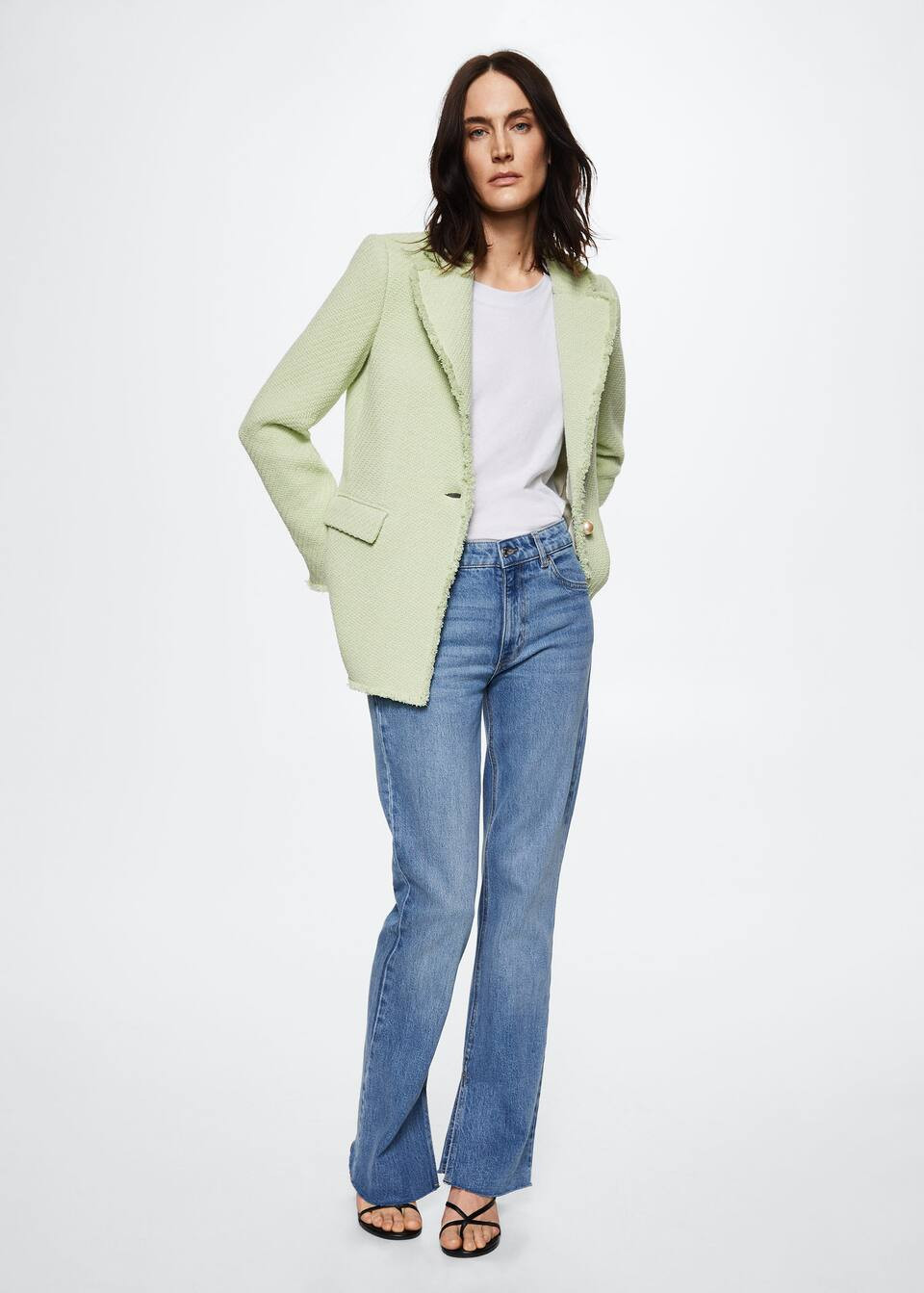 Tweed blazer | MANGO (US)