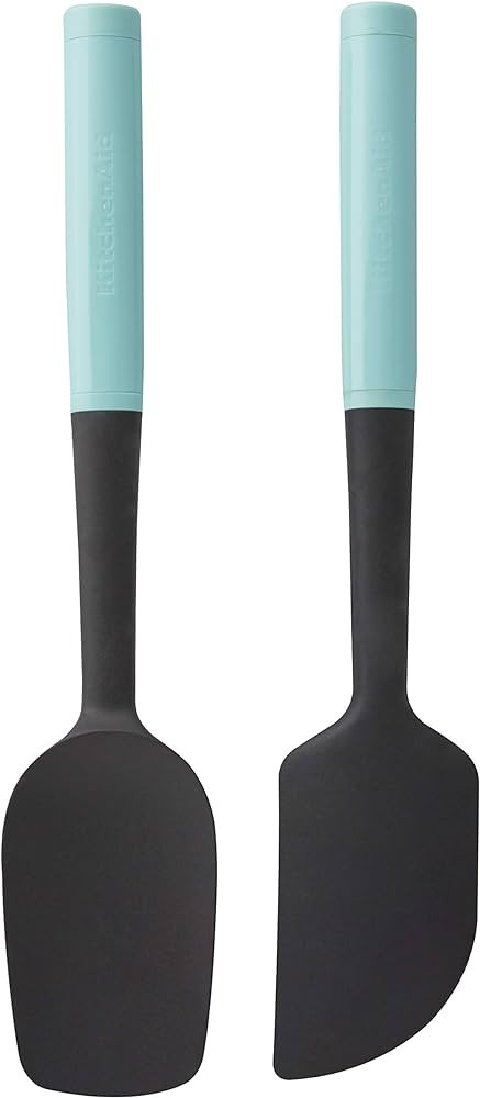 KitchenAid KQ437OHAQA Universal Spatula Set, 2-Piece, Aqua | Amazon (US)