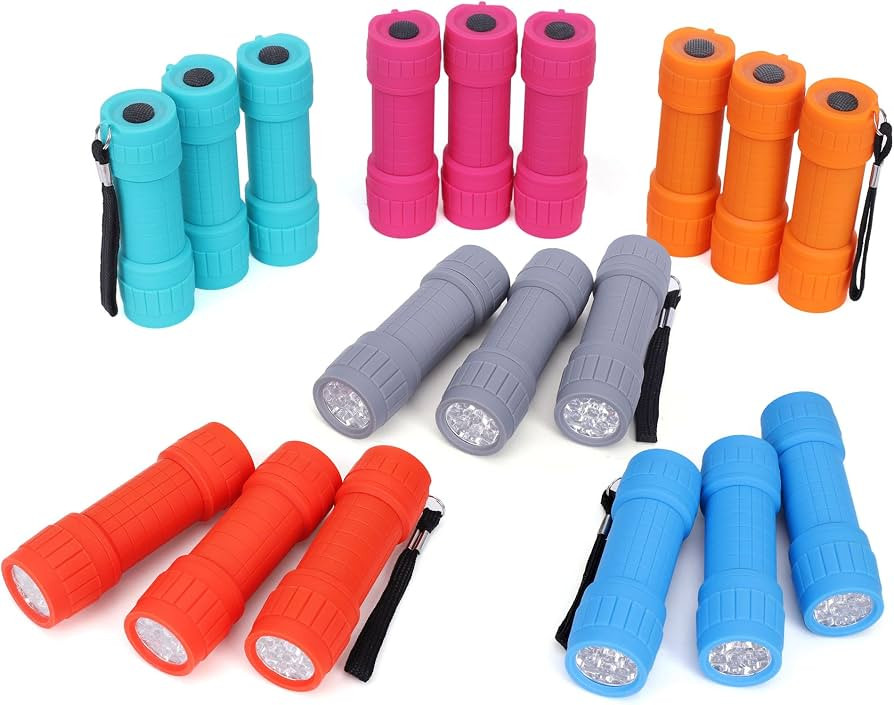 FASTPRO 18-Pack, 9-LED Mini Flashlight Set, AAA Batteries are Included and Pre-Installed, Perfect... | Amazon (US)