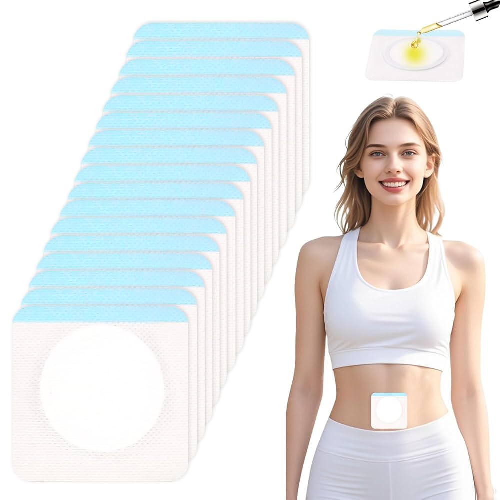 Castor Oil Pack Patches for Belly Button – 60 Disposable Organic Cotton Self-Adhesive Pads, Lea... | Amazon (US)