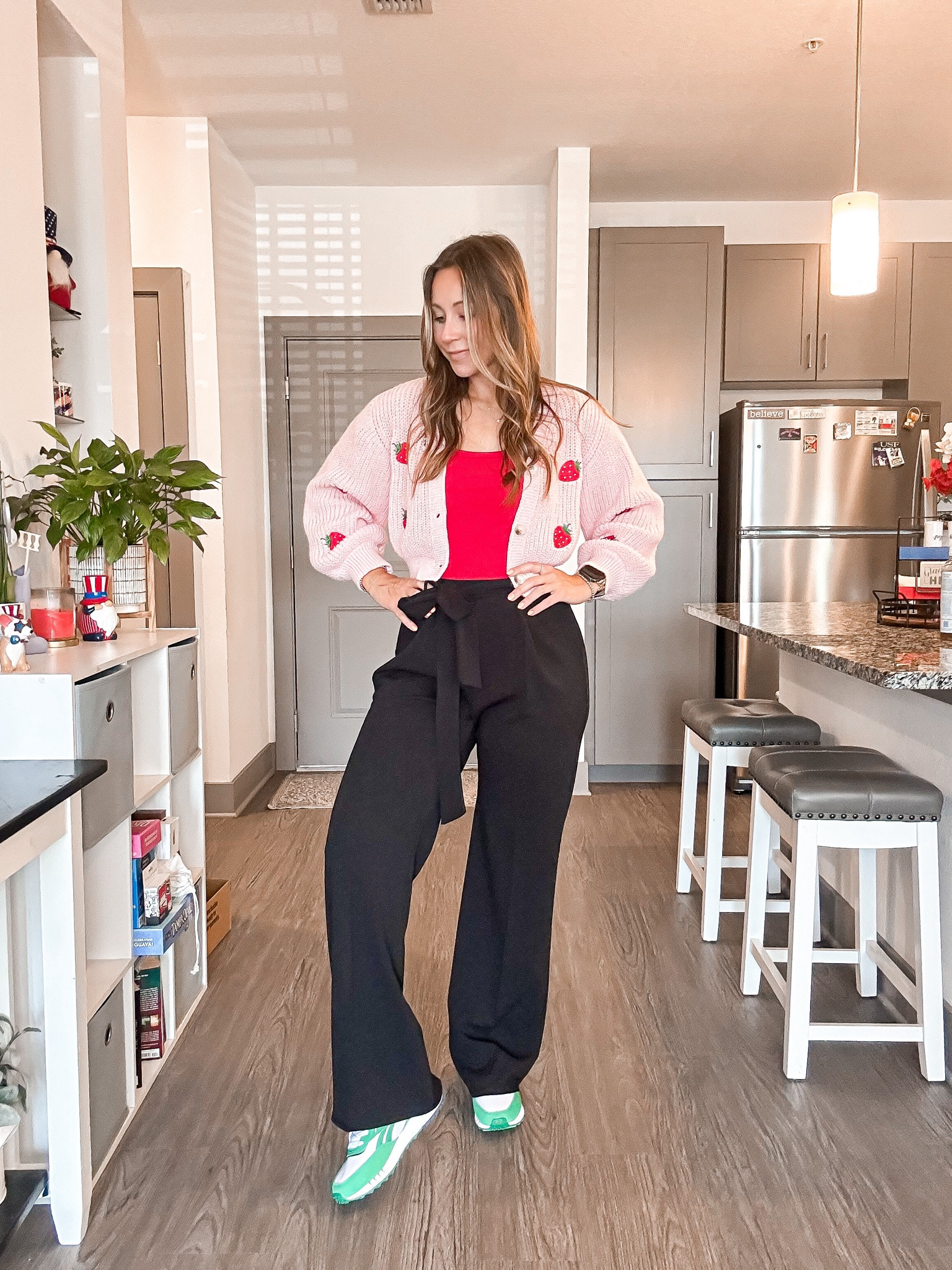 Strawberry Teacher Outfit, work outfit, cute and comfy outfit 

#LTKfindsunder50 #LTKworkwear #LTKSeasonal