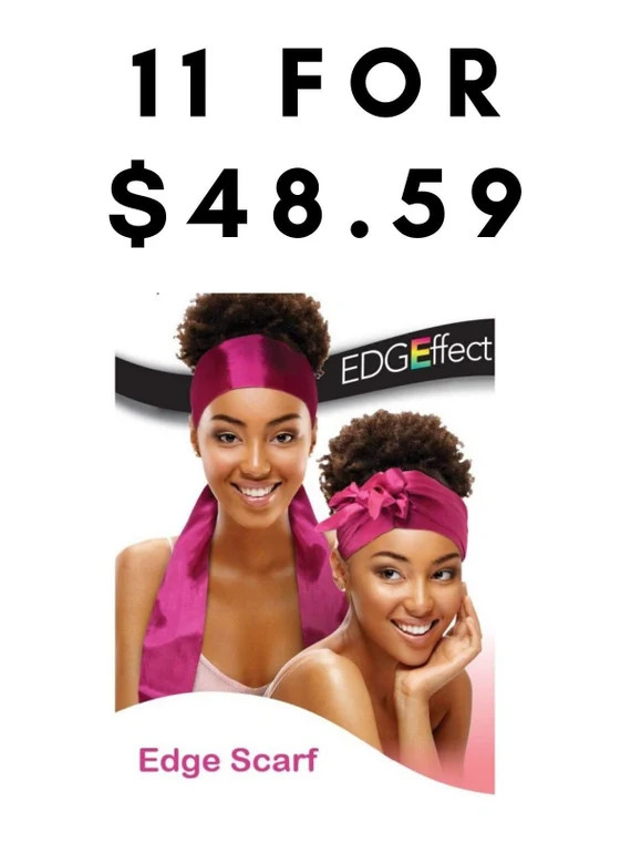 Hair Accessories Silky Satin EDGE EFFECTS Edge Scarf various Colors. NEW Arrival | Etsy (UK)