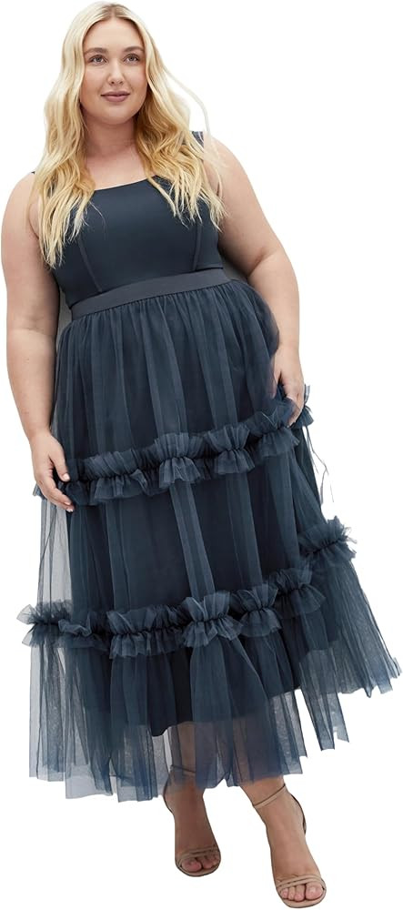City Chic Women's Plus Size Dress - Charming Midi | Amazon (US)