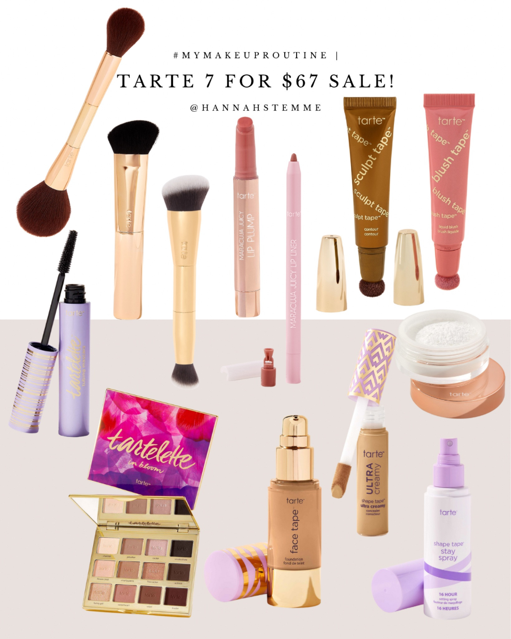 Tarte sale happening now! 7 full sized items for $67!! My favorite make up products from tarte!

#LTKbeauty #LTKsalealert #LTKSeasonal