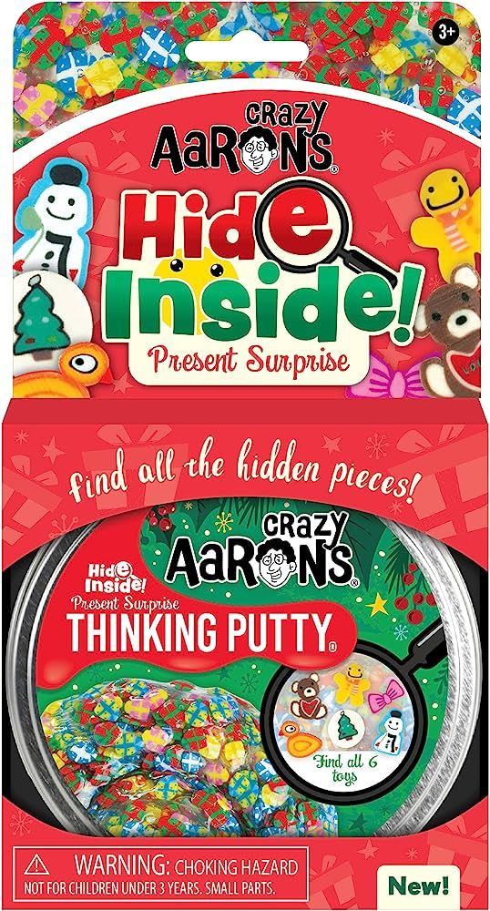 Crazy Aaron's Holiday Hide Inside Putty - Holiday Themed Putty with Hidden Pieces - Non-Toxic, Never | Amazon (US)