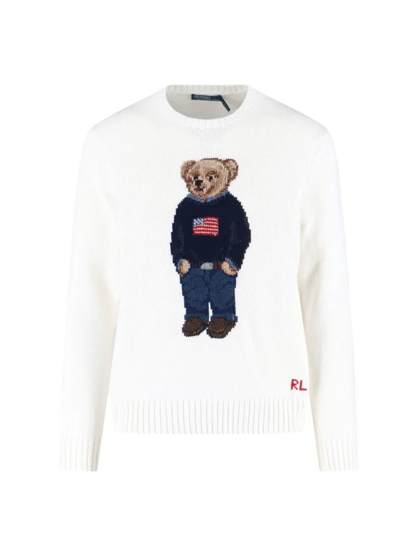 Polo Bear" Sweater White | Shop Simon