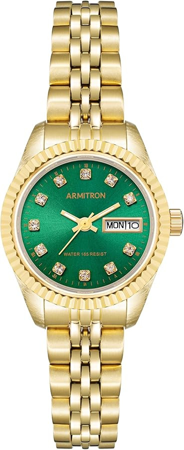 Armitron Women's Genuine Crystal Accented Bracelet Watch, 75-2475 | Amazon (US)